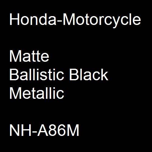 Honda-Motorcycle, Matte Ballistic Black Metallic, NH-A86M.